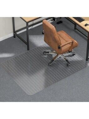 Tonaus Home Office Chair Carpet Mat, Clear Transparent 48" x 36"